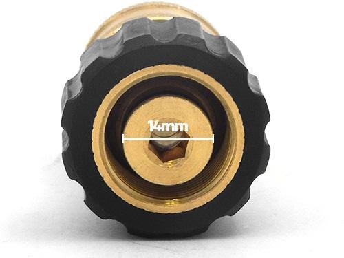 MTM Hydro M22 14mm X 3/8" QC Coupler Adapter