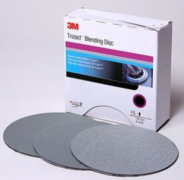 3M 02091 Trizact Hookit 3 inch P1000 Grit Blending Disc (Box of 15)
