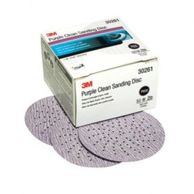 3M Purple Clean Sanding Disc P600 3" (Box of 50)