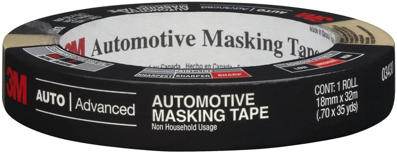 3M™ 1 x 60 Yards Masking Tape 2307, Tan, 12 Rolls (T935230712PK