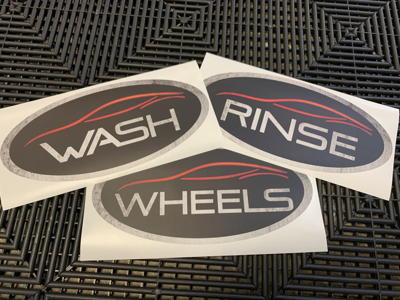 Car Wash Bucket Decals