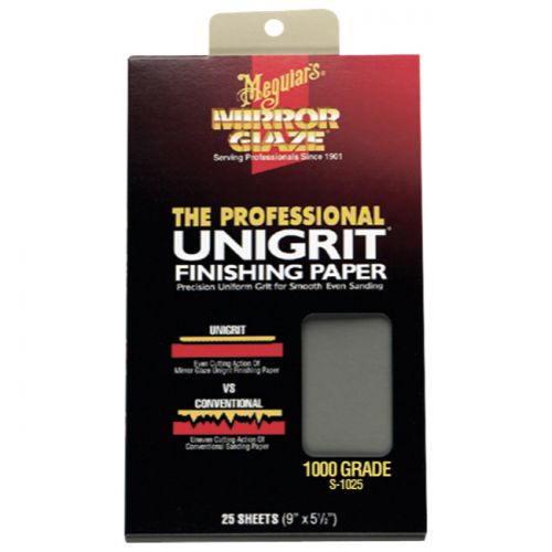 Meguiar's® Mirror Glaze® Unigrit Finishing Paper (25 Sheets)