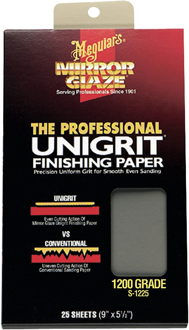 Meguiar's® Mirror Glaze® Unigrit Finishing Paper (25 Sheets)
