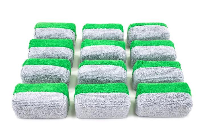 Mini Saver Applicator Terry Microfiber Coating Applicator Sponge  - 12 pack