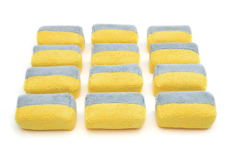 Mini Saver Applicator Terry Microfiber Coating Applicator Sponge  - 12 pack