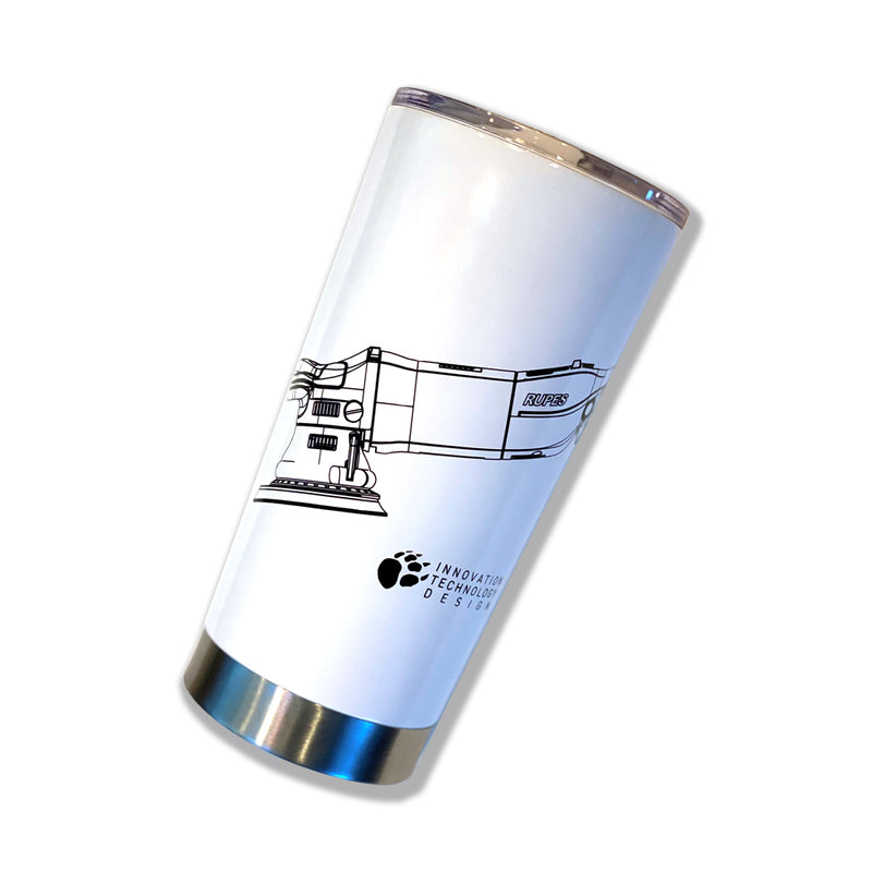 Gloss White RUPES BigFoot Insulated Tumbler