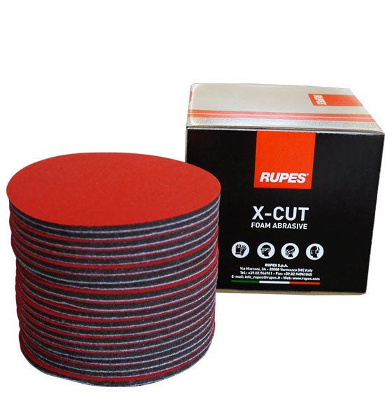 Rupes X-Cut Foam Backed Abrasive Discs (20 pcs)