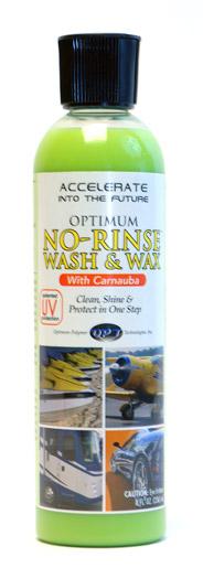 Optimum No Rinse Wash & Wax 8oz