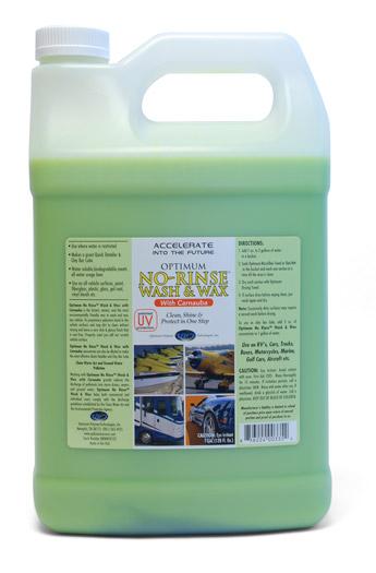 Optimum No Rinse Wash & Wax Gallon