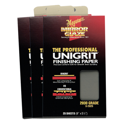 Meguiar's® Mirror Glaze® Unigrit Finishing Paper (25 Sheets)